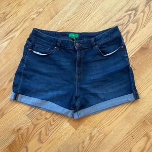Dip Brand Denim Cuffed Shorts